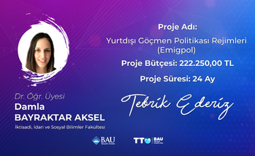 BAU'lu Akademisyene TÜBİTAK Desteği!